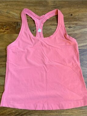 Lululemon Cropped Cool Racerback Tank - Melon pink